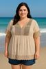 Immagine di CURVY GIRL LIGHT COTTON CREPE BLOUSE